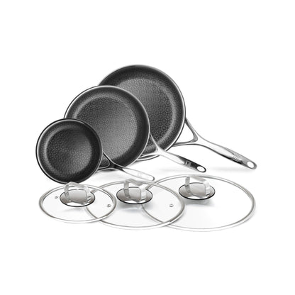 Ensemble de casseroles et poêles DiamondClad 6 pièces hybrides antiadhésives