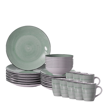 Dinewares Spin Wash Dinnerware Dish Set, Mugs, Salad and Dinner Plates and Bowls Sets, High Quality Dishes