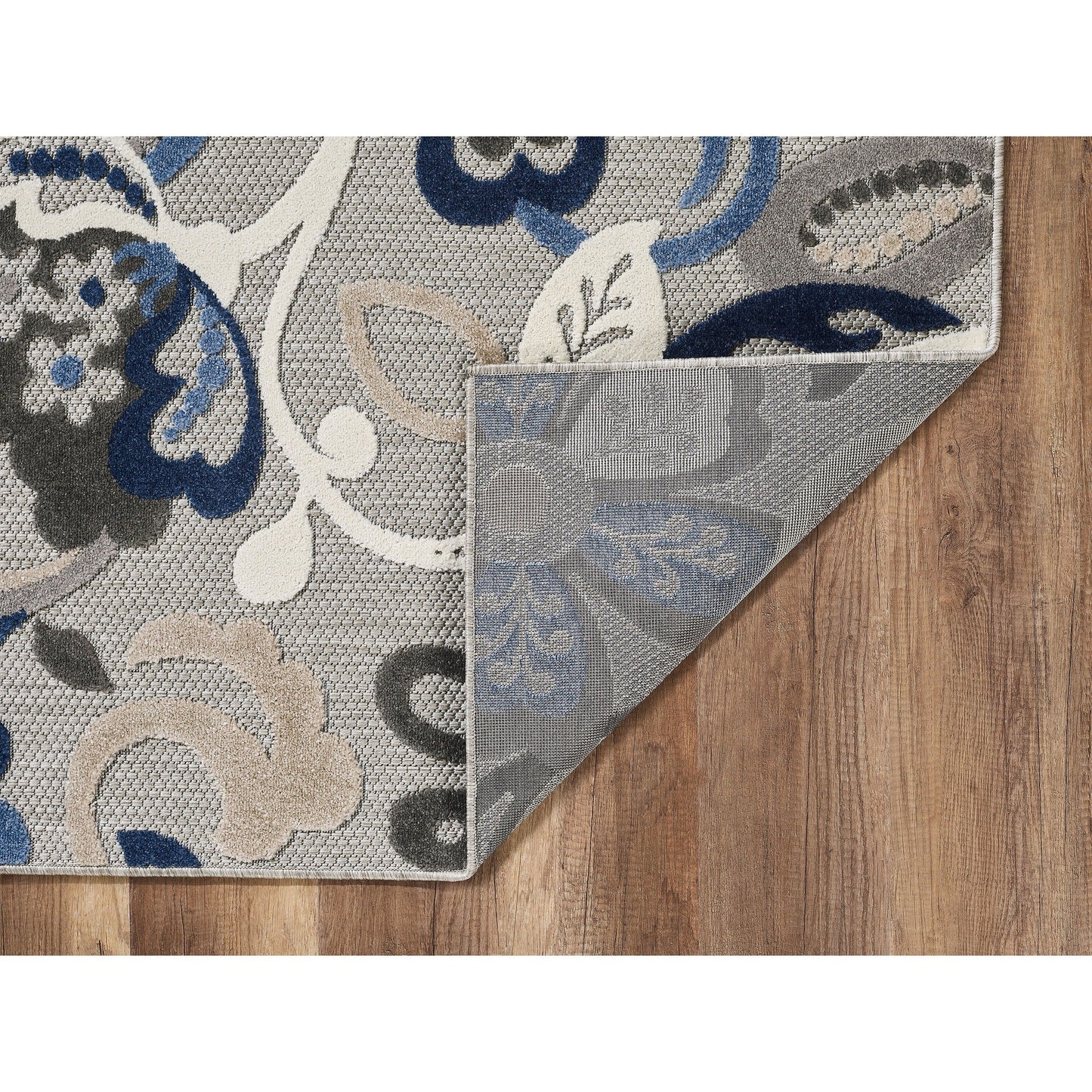Domani Napa Floral Textured Indoor/ Outdoor Rug