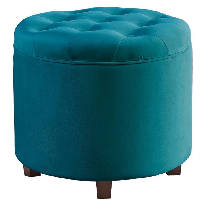 Donovan Tufted Round Storage Ottoman