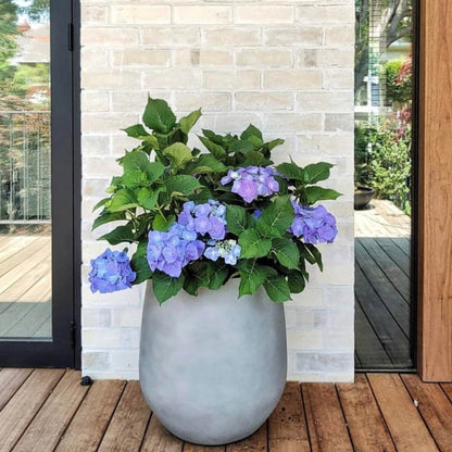 DreamPatio La Mirada 1-piece Fiberstone Tapered Planter for Indoor/Outdoor