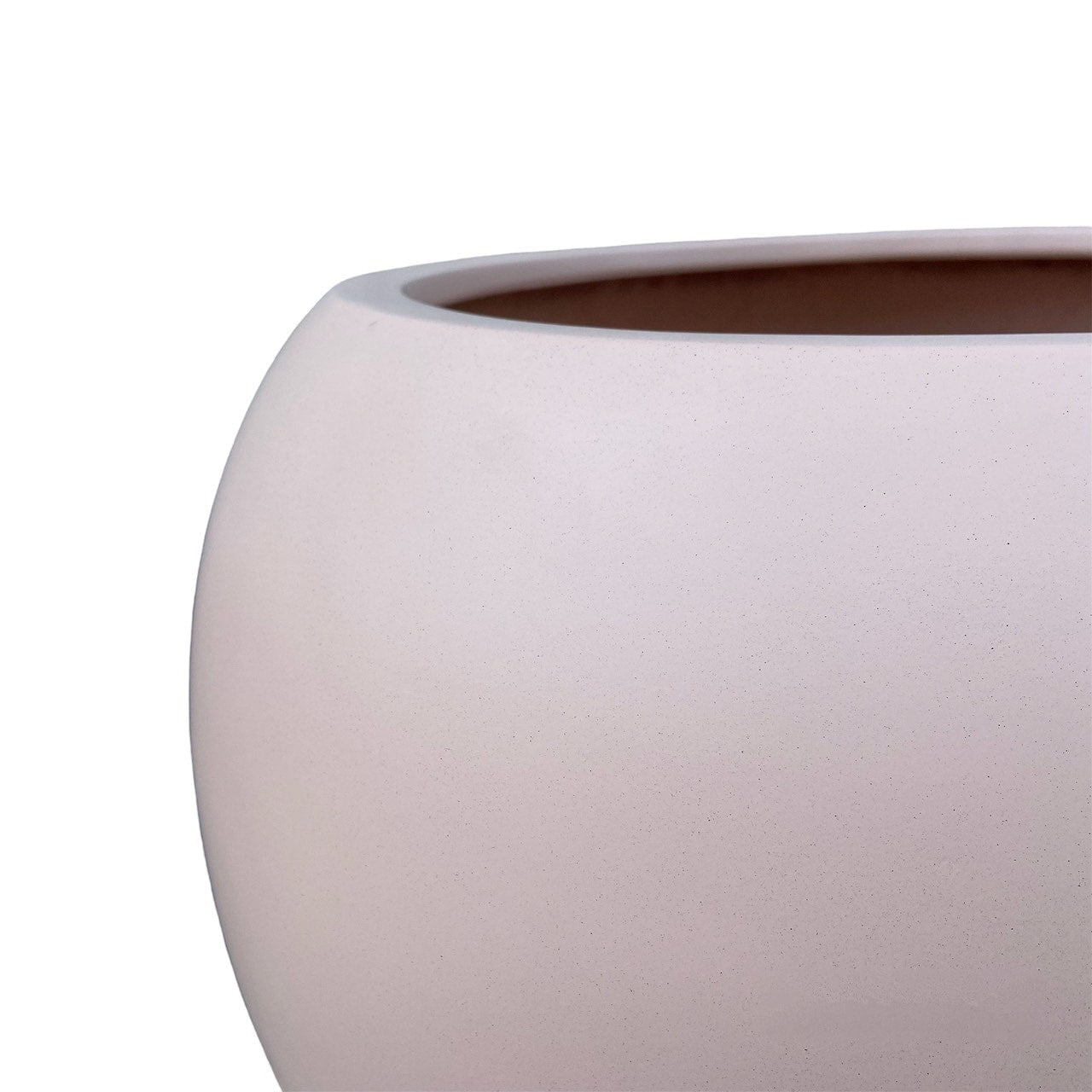 DreamPatio Riverside Fiberstone Modern Sphere Planter for Indoor/Outdoor