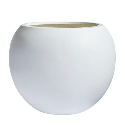DreamPatio Riverside Fiberstone Modern Sphere Planter for Indoor/Outdoor
