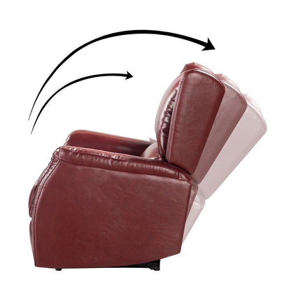 Eduardo Genuine Leather Power Recliner with USB Port Set of 2