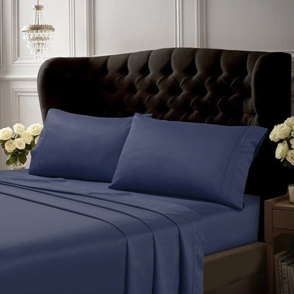 Egyptian Cotton 500 TC Extra Deep Pocket 6-Piece Bed Sheet Set