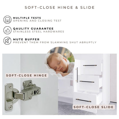 Meuble-lavabo Eliza de 72 pouces à poser au sol avec double lavabo