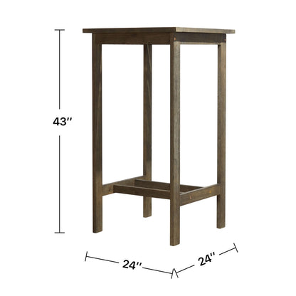 Emilio Wood Bar Table and Chair Dining Set