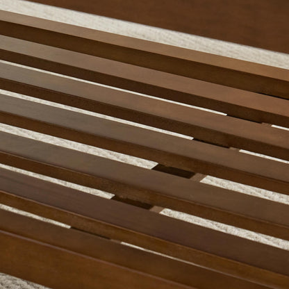 Banc à chaussures d'entrée, banc de rangement, tissu et bois massif, banc rembourré de 109 cm (43 pouces) pour salon, chambres à coucher