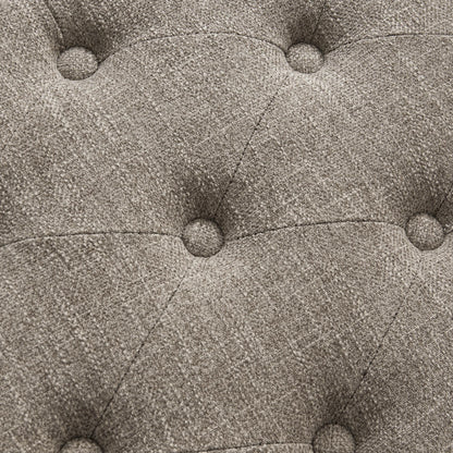 Banc à chaussures d'entrée, banc de rangement, tissu et bois massif, banc rembourré de 109 cm (43 pouces) pour salon, chambres à coucher