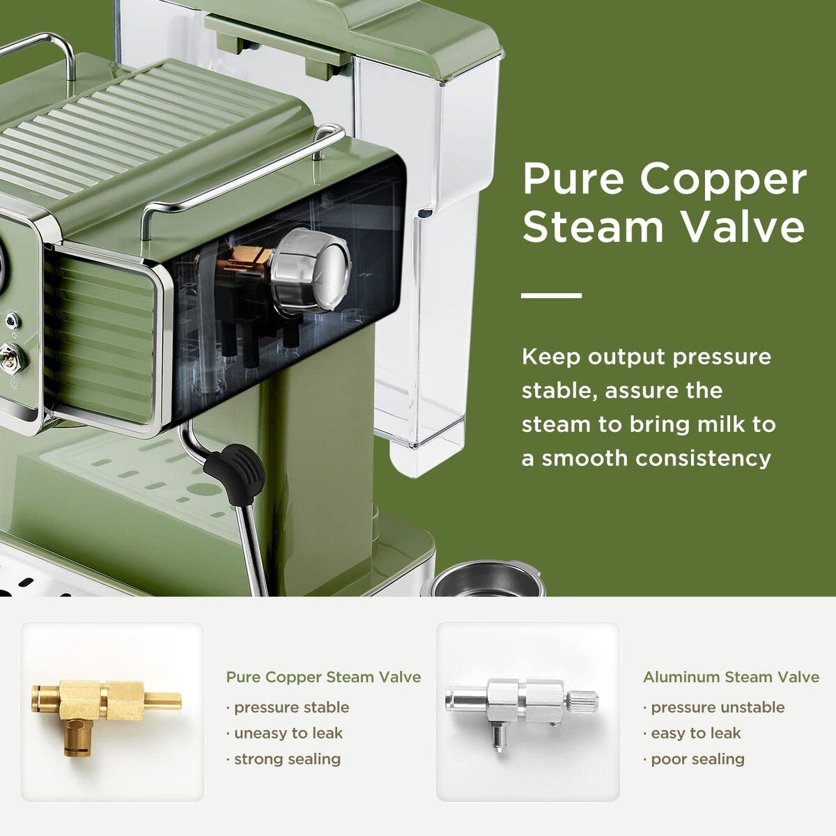 Machine à expresso avec mousseur de lait et vapeur