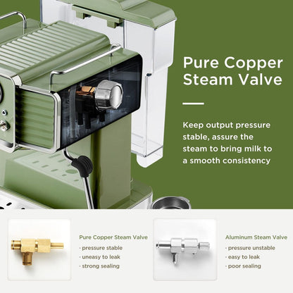 Machine à expresso avec mousseur de lait et vapeur