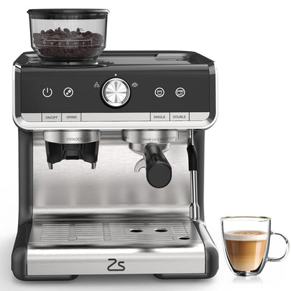 Machine à café expresso, avec broyeur, réservoir d'eau de 2,8 L