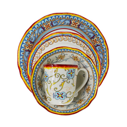 Service de table Euro Ceramica Duomo 16 pièces (pour 4 personnes) - Style italien