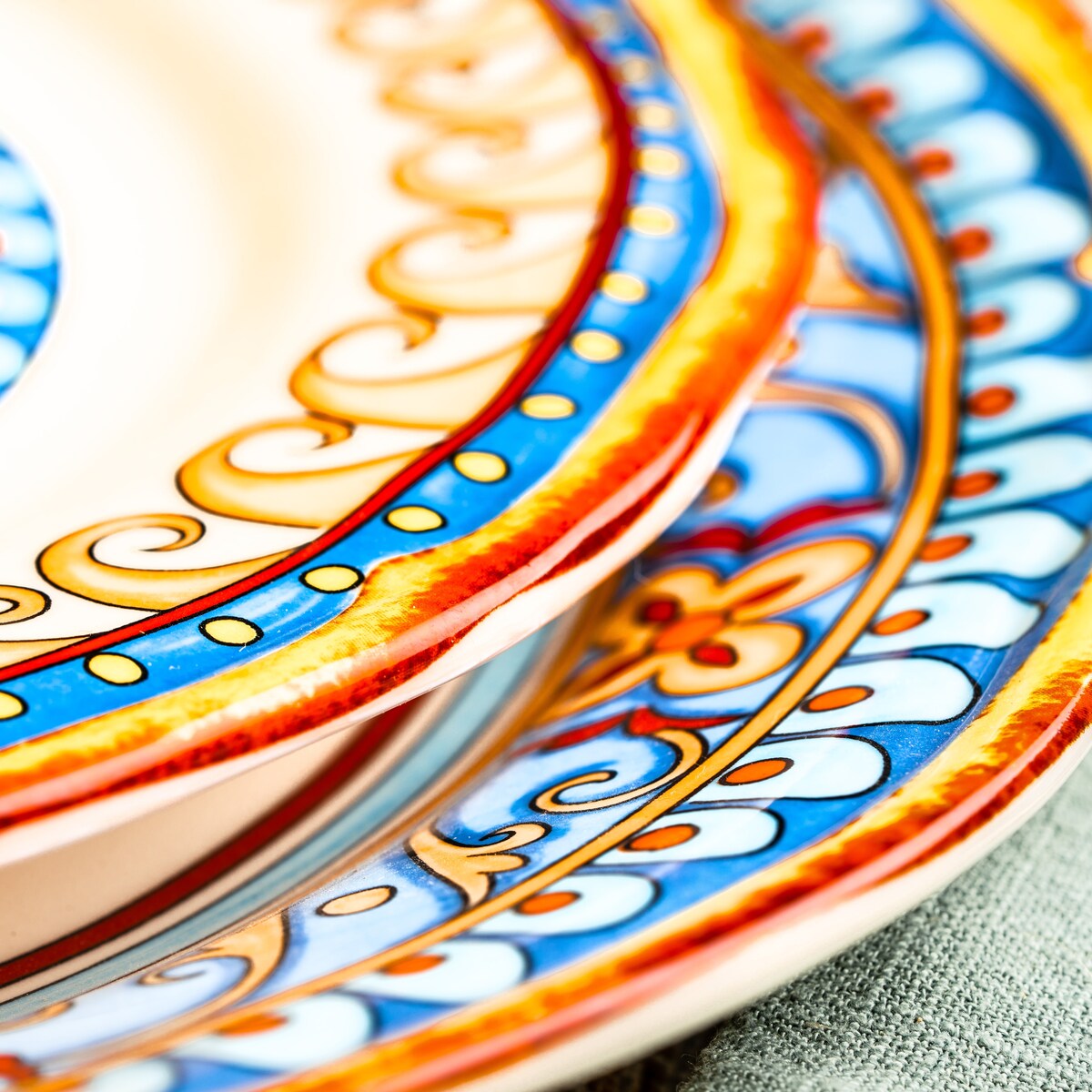 Service de table Euro Ceramica Duomo 16 pièces (pour 4 personnes) - Style italien