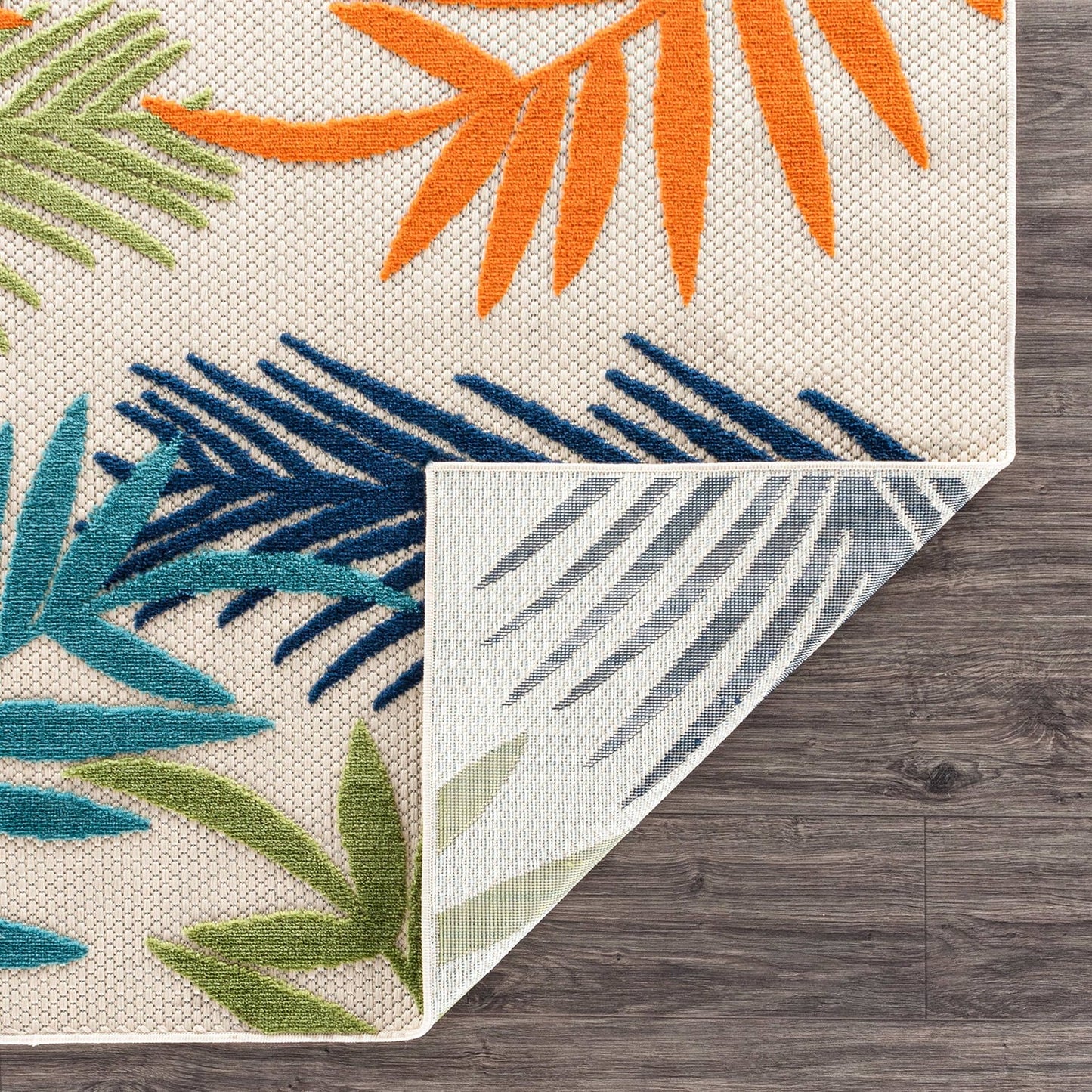 Evora Palm Frond Indoor/Outdoor Area Rug