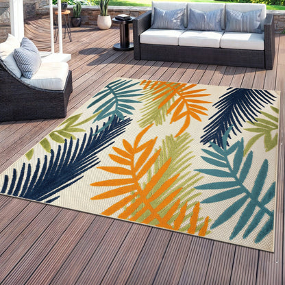 Evora Palm Frond Indoor/Outdoor Area Rug