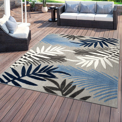 Evora Palm Frond Indoor/Outdoor Area Rug