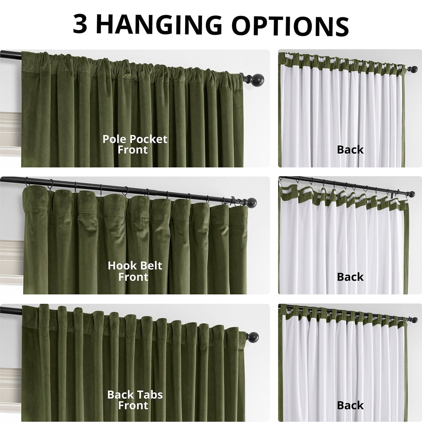 Exclusive Fabrics Signature Extra Wide Blackout Velvet Curtains (1 Panel) - Luxurious Blackout Drapes