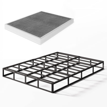Ressort métallique à faible encombrement de 5 pouces, structure robuste avec revêtement gris.