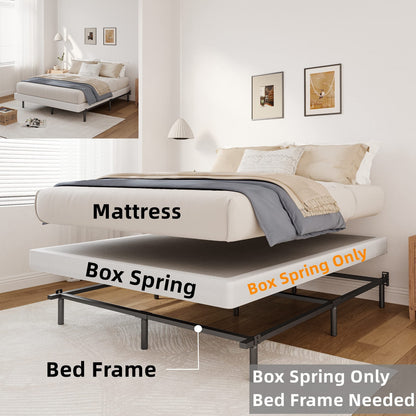 Ressort métallique à faible encombrement de 5 pouces, structure robuste avec revêtement gris.