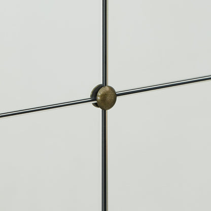 Miroir mural à carreaux argent antique Fantina par iNSPIRE Q Classic