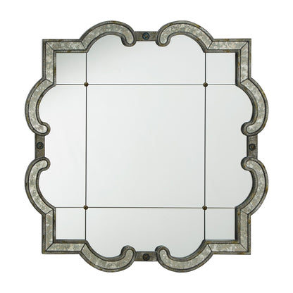 Miroir mural à carreaux argent antique Fantina par iNSPIRE Q Classic