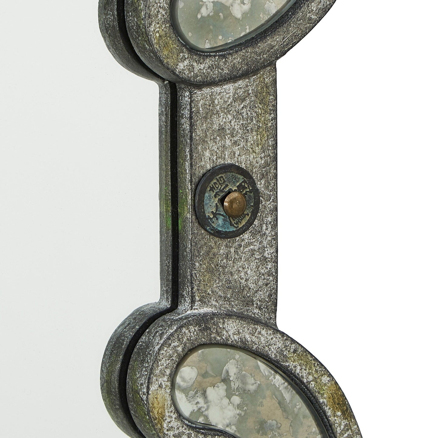 Miroir mural à carreaux argent antique Fantina par iNSPIRE Q Classic