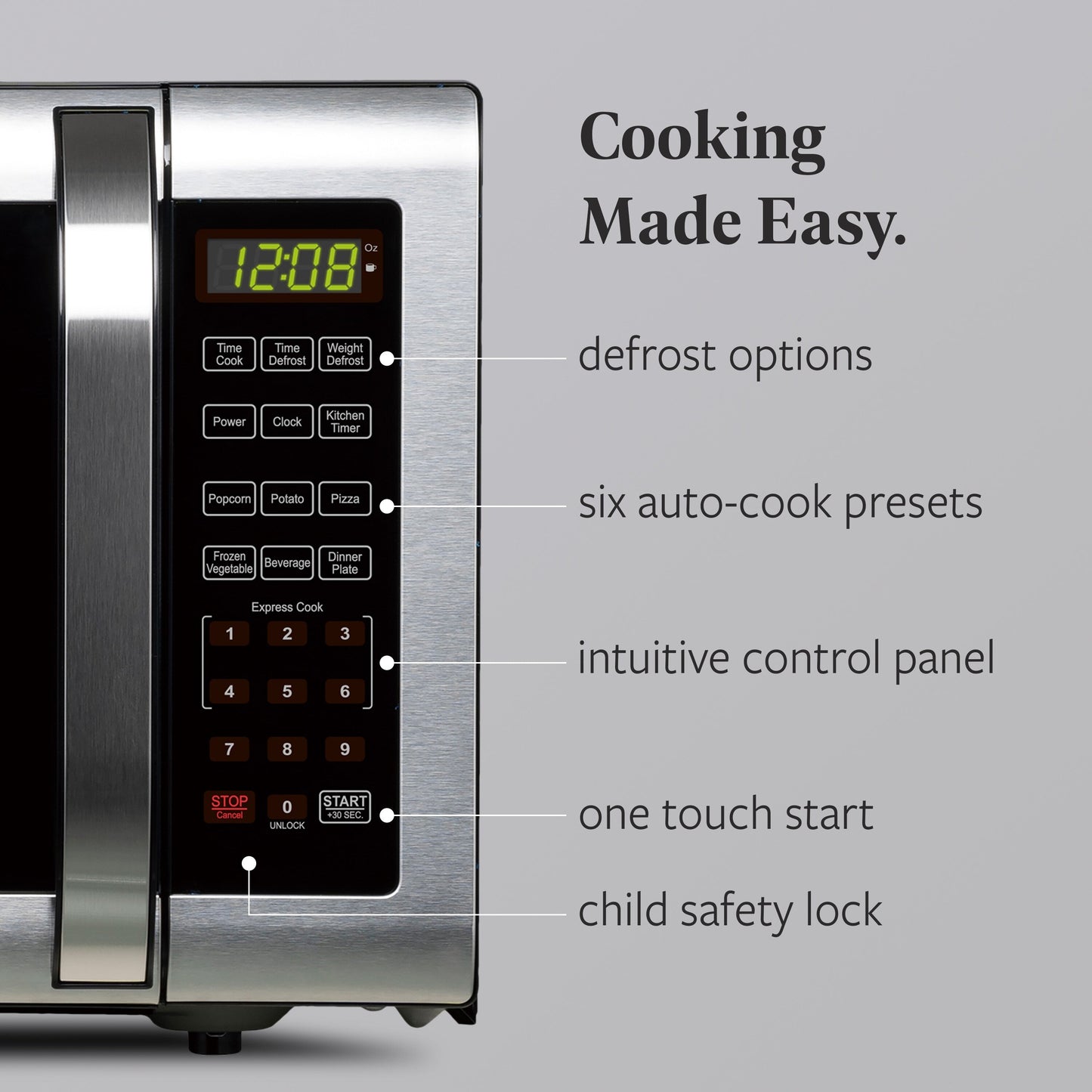 Four à micro-ondes Farberware de 1,6 pi³ en acier inoxydable brossé