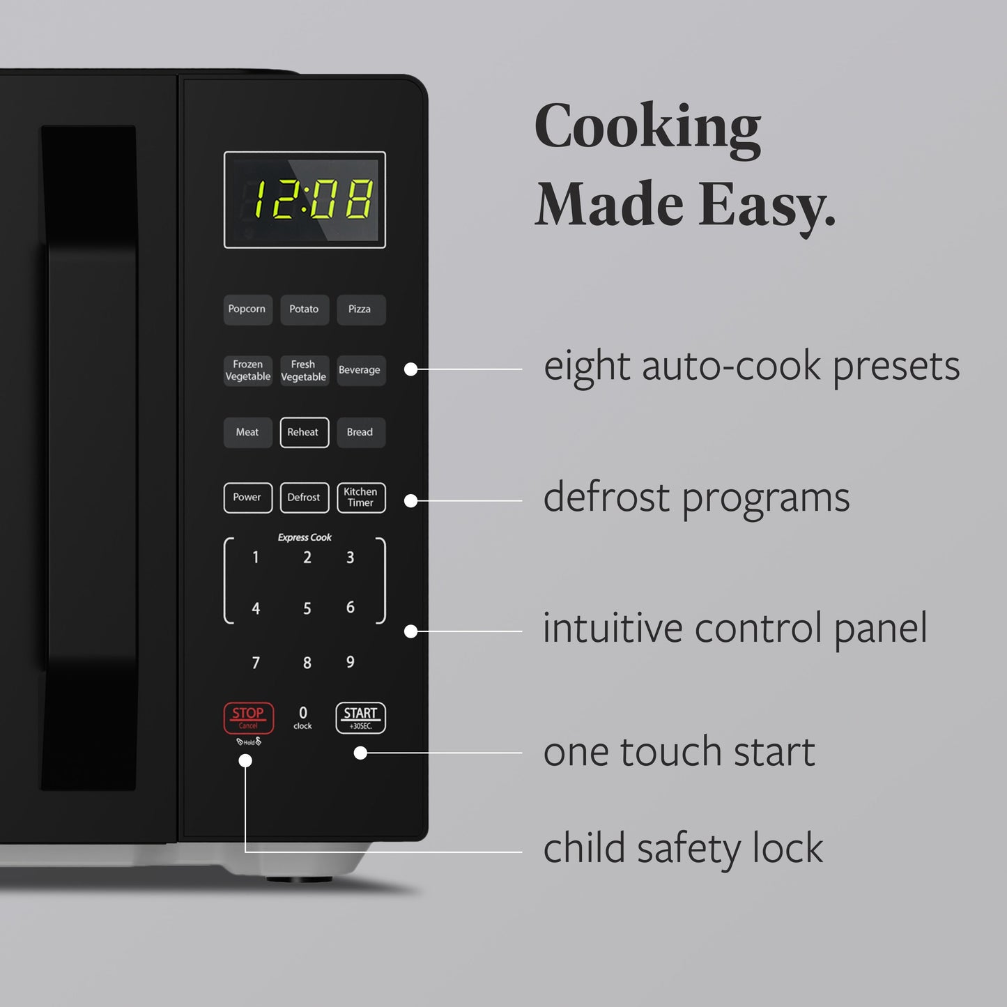 Four à micro-ondes compact de 700 watts de Farberware