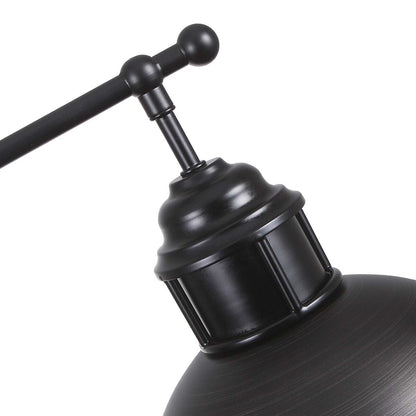 Suspension à 3 lumières style industriel et champêtre, forme de dôme, en métal, pour îlot de cuisine, finition bronze huilé.