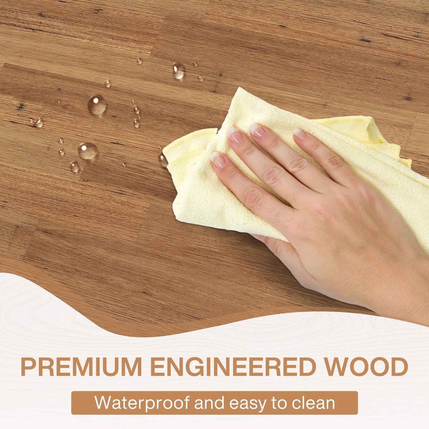 Table de salle à manger de style farmhouse pour 6 personnes, table de cuisine rectangulaire en bois de 70,8 pouces