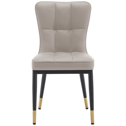 Lot de 2/4 chaises de salle à manger recouvertes de simili cuir