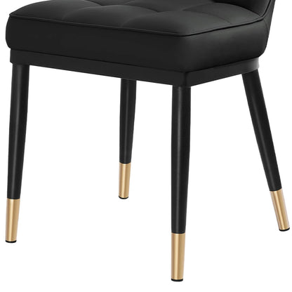 Lot de 2/4 chaises de salle à manger recouvertes de simili cuir