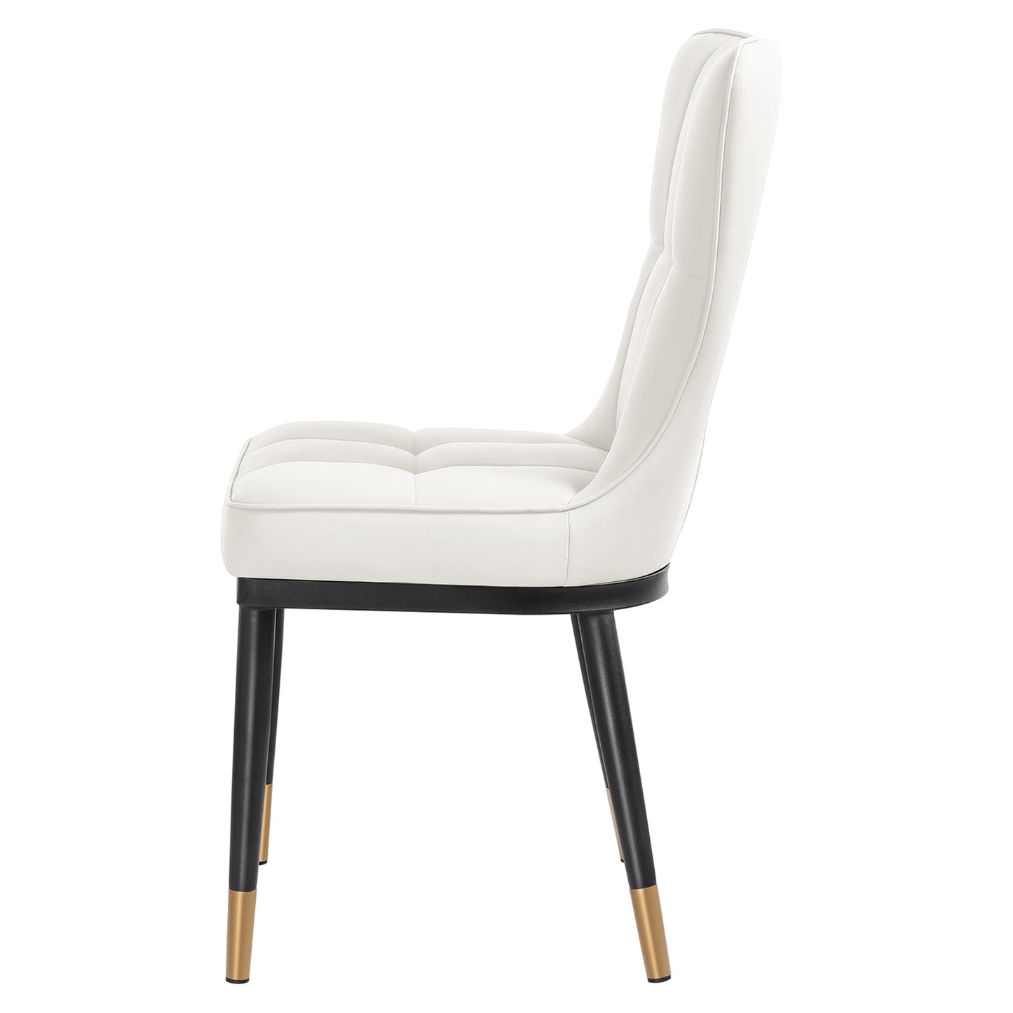 Lot de 2/4 chaises de salle à manger recouvertes de simili cuir