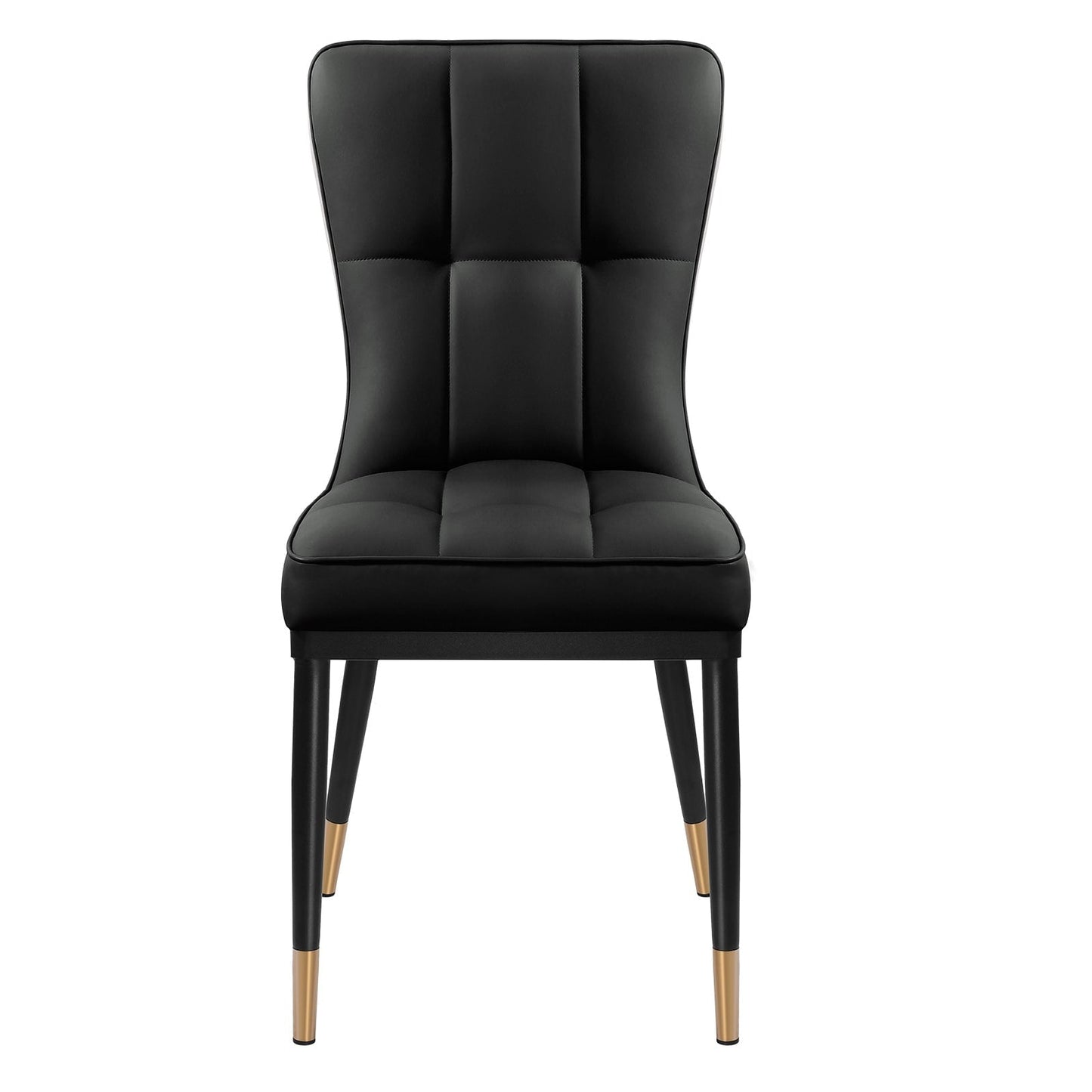 Lot de 2/4 chaises de salle à manger recouvertes de simili cuir