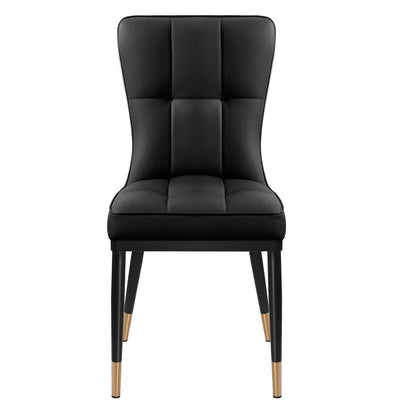 Lot de 2/4 chaises de salle à manger recouvertes de simili cuir