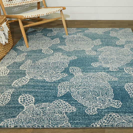 Folse Coastal Turtle Area Rug