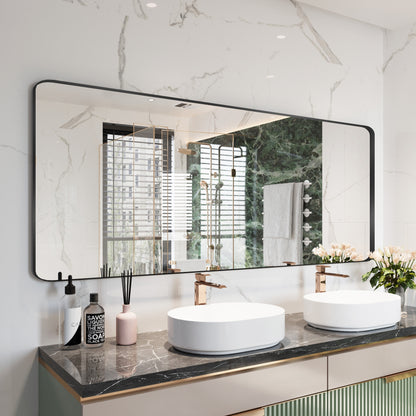 Framed Wall Mounted Bathroom Vanity Mirror