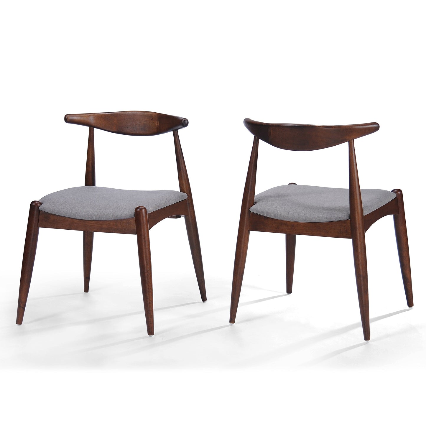 Chaises de salle à manger Francie, style moderne du milieu du siècle (lot de 2) par Christopher Knight Home - 52,1 cm L x 51,4 cm l x 75,2 cm h