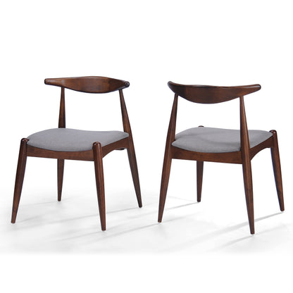 Chaises de salle à manger Francie, style moderne du milieu du siècle (lot de 2) par Christopher Knight Home - 52,1 cm L x 51,4 cm l x 75,2 cm h