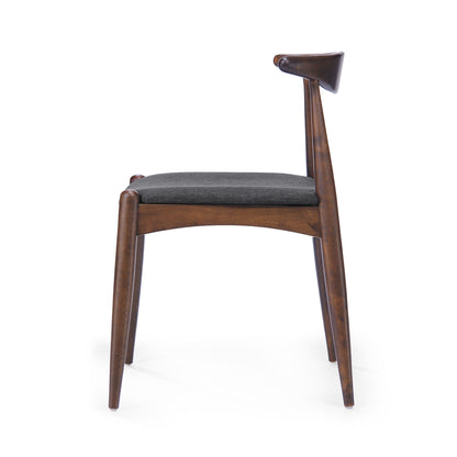 Chaises de salle à manger Francie, style moderne du milieu du siècle (lot de 2) par Christopher Knight Home - 52,1 cm L x 51,4 cm l x 75,2 cm h