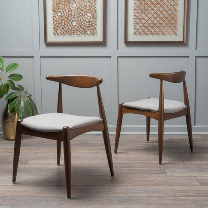 Chaises de salle à manger Francie, style moderne du milieu du siècle (lot de 2) par Christopher Knight Home - 52,1 cm L x 51,4 cm l x 75,2 cm h