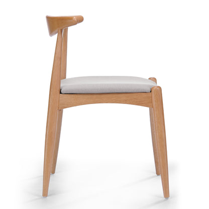 Chaises de salle à manger Francie, style moderne du milieu du siècle (lot de 2) par Christopher Knight Home - 52,1 cm L x 51,4 cm l x 75,2 cm h