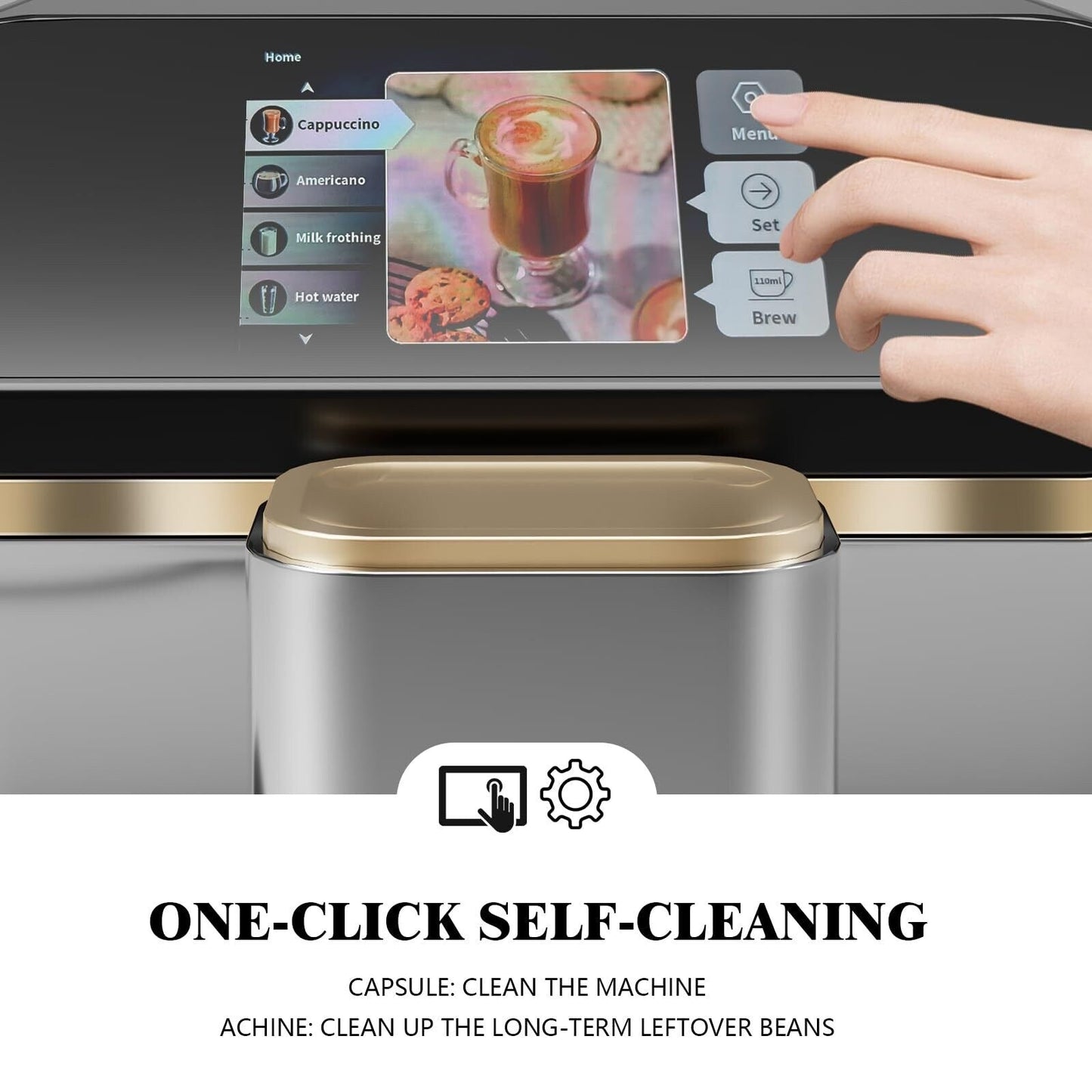 Machine à expresso entièrement automatique 20 bar