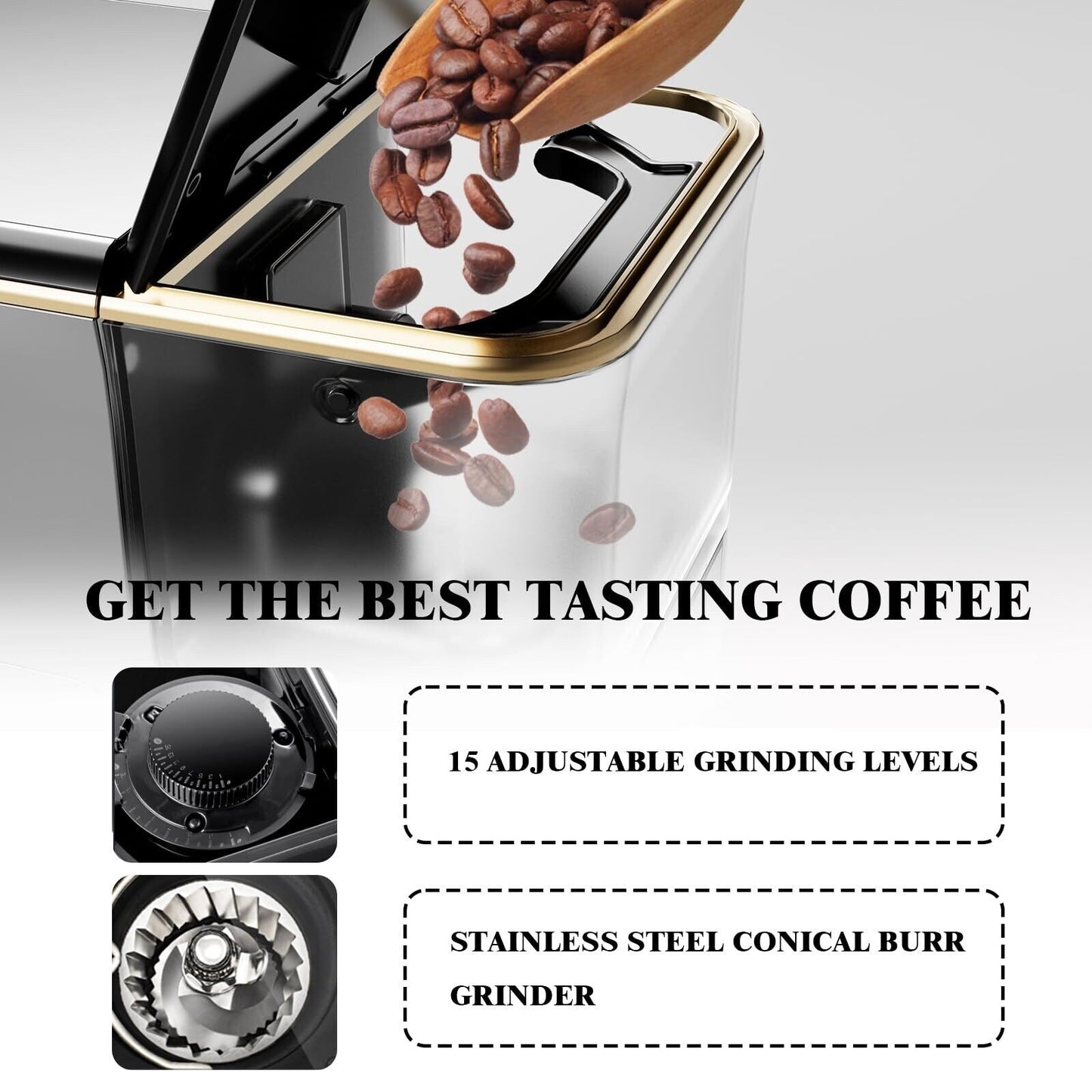 Machine à expresso entièrement automatique 20 bar