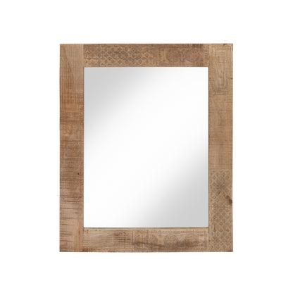 Carina Miroir mural en bois massif naturel rustique de Furniture of America