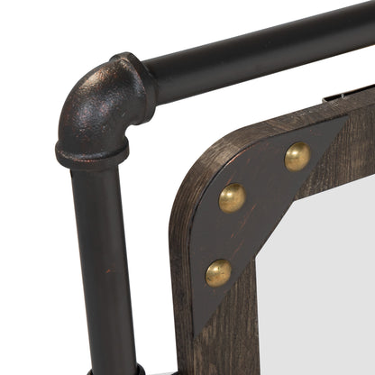 Miroir mural métallique flottant Revo Industrial de 78 cm (31 pouces) de Furniture of America