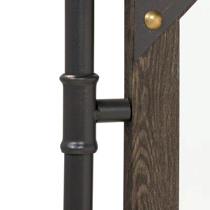 Miroir mural métallique flottant Revo Industrial de 78 cm (31 pouces) de Furniture of America