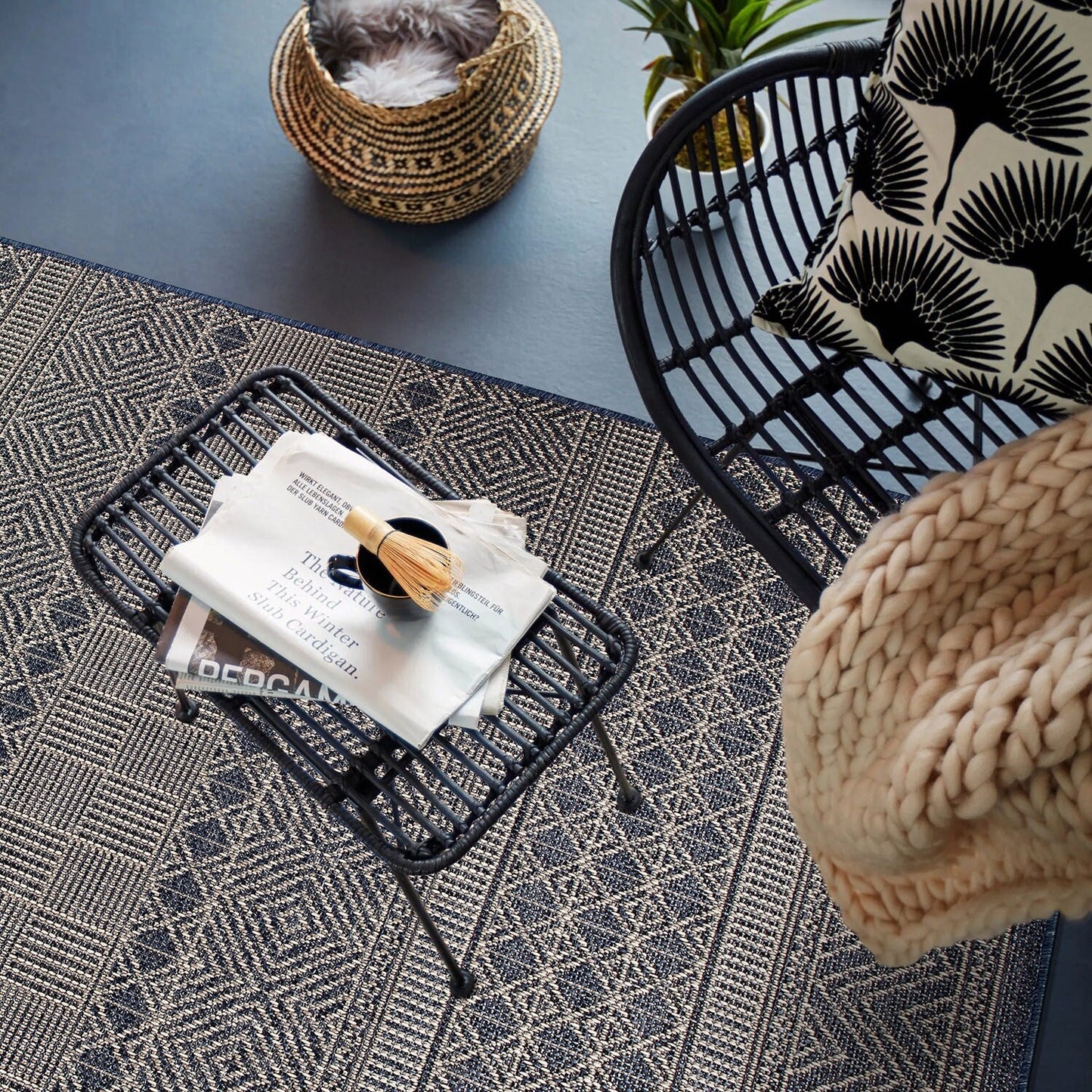 Geometric Bohemian Indoor/Outdoor Area Rug