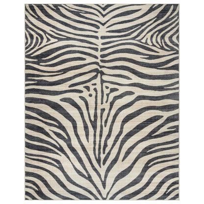 Gertmenian Crystal Print Washable Digital Printed Flat Pile Polyester Slip Resistant Area Rug Collection